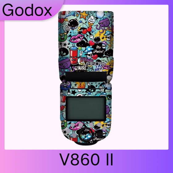 Flash Godox  V860 II  - Pele câmera, adesivo câmera - com alta resistência a arranhões, à prova d'água e com design elegante.